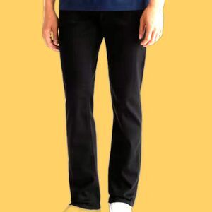 NWT AG Jeans Everett Slim Straight Size 28x32 black RN104857